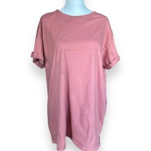 H&M Divided Basics Women’s Oversized Pink Basic Top/ Tee/ T-Shirt Size M/ Medium
